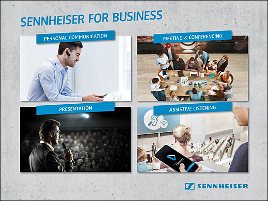 Premiere auf der ISE: "Sennheiser for Business"