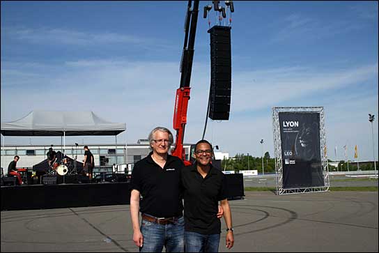 Begeisterung für Sound: Jörg Kromphardt-Blumenstein (links) und Thomas Adapoe