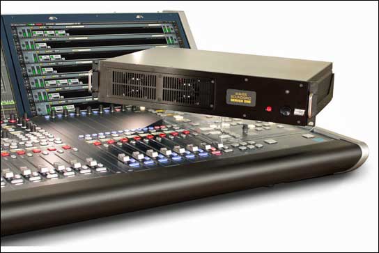 Sie passen gut zusammen: Lawo-Pult und Waves SoundGrid-Server