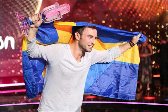 Måns Zelmerlöw, Gewinner des ESC 2015 für Schweden; Foto: Thomas Hanses/EBU EUROVISION/EBU