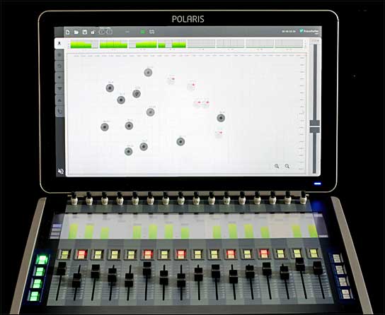 Polaris Evolution Pult: das weltweit erste Mischpult mit SpatialSound Wave-Technologie