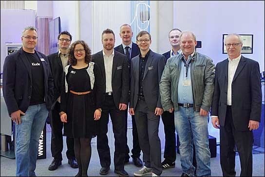 Das Team am SEEBURG-Stand (von links): Andreas Ordon, Ralf Nuhn, Alina Neubauer, Stefan Grüner, Felix Wapelhorst, Alexander Schmidt, Daniel Stämmler, Thomas Henkel und Winfried Seeburg.