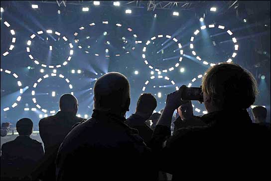 Die Light-Show bei SGM war ein echter Publikumsmagnet.