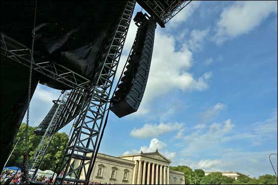 Meyer Sound Lyon am Münchner Königsplatz für Andreas Gabalier