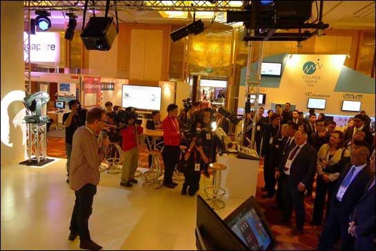 Matt Finke bei der Eröffnung der BroadcastAsia2014