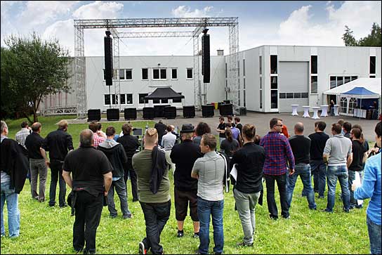 Offizielle Vorstellung des CODA AiRAY-Systems beim deutschen Distributor audiovation in Wenden.