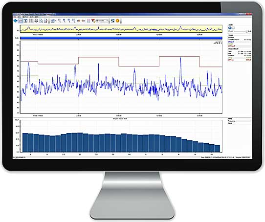 Berechnet Breitband-, Terzband- und Perzentilpegel von Audit-Intervalle auf Knopfdruck: der Data Explorer V1.40