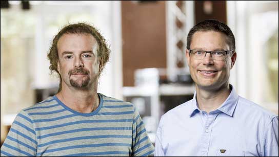 Gemeinsam wollen sie d&b audiotechnik in die Zukunft begleiten: Frank Bothe (links) und Jan Biermann.