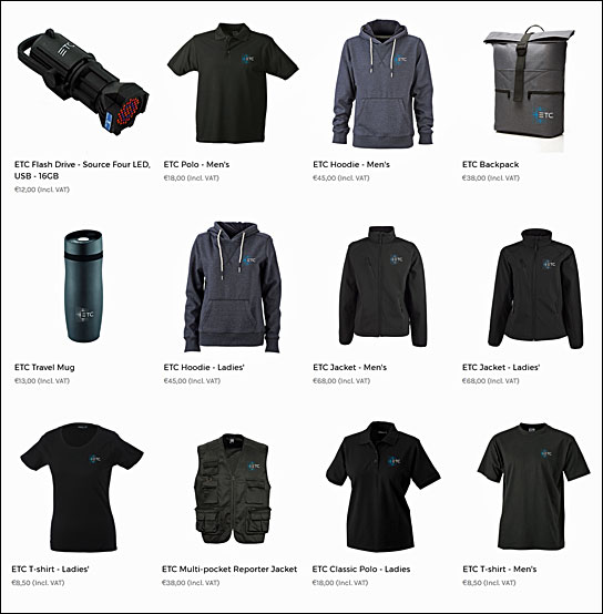 Ziemlich cool und sicher nicht überteuert: Die Merchandising-Produkte von ETC gibt es jetzt auch online.