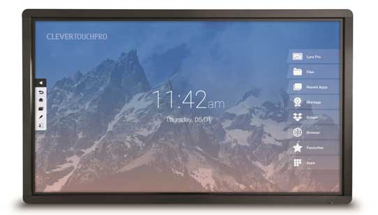 Mit den Touchdisplays von Clevertouch baut Kindermann sein Distributionsprogramm weiter aus.