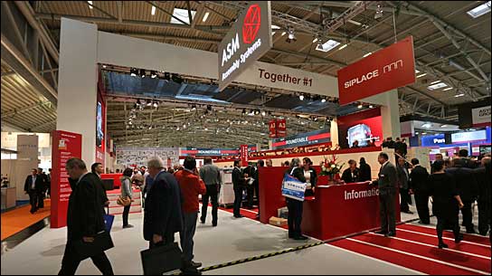 ASM Stand auf der productronica mit Technik von Limelight
