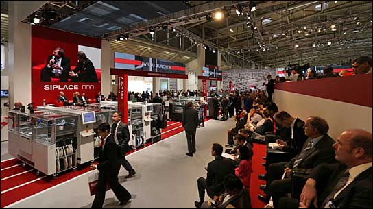 ASM Stand auf der productronica mit Technik von Limelight