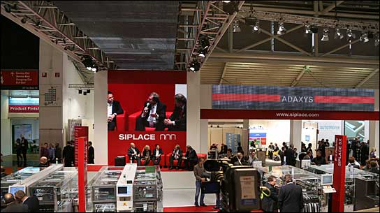 ASM Stand auf der productronica mit Technik von Limelight