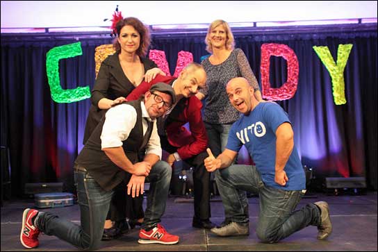 Das"Siegburger Comedy Museum": Mit Styrodur-Lettern, in denen RGBL-430DMX-LED-Bars von IMG Stage Line arbeiten.